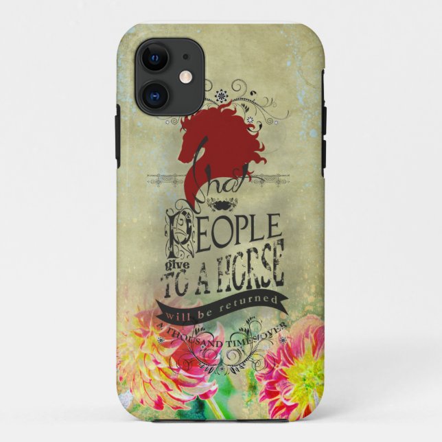 Pferdezitat - iPhone-Hülle Case-Mate iPhone Hülle (Rückseite)