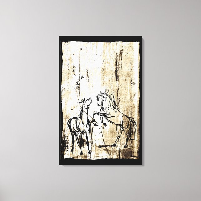 Pferdezucht Leinwanddruck (Vorderseite)