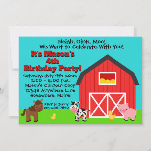 Pferdezucht Pferd Geburtstagsparty Einladungen