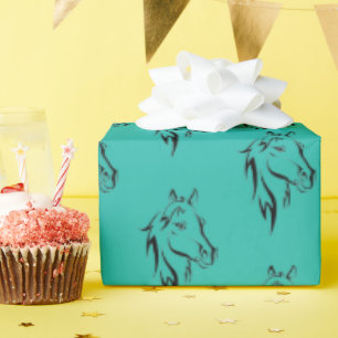 Pferdpapier Geschenkpapier