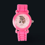 Pferdportrait Pony Girls beobachten Kinder beobach Armbanduhr<br><div class="desc">Pferdeportrait cowgirl Reittier personalisierten Namen Kinder beobachten,  Pferdeliebhaber Geschenk,  Geschenk für Mädchen</div>