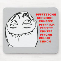 PFFTCH lachendes Raserei-Gesichts-Comic Meme