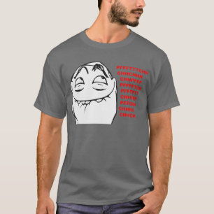 PFFTCH lachendes Raserei-Gesichts-Comic Meme T-Shirt
