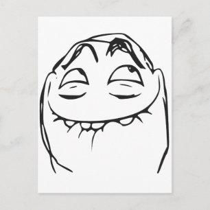 PFFTCH Laughing Rage Face Comic Meme Postkarte
