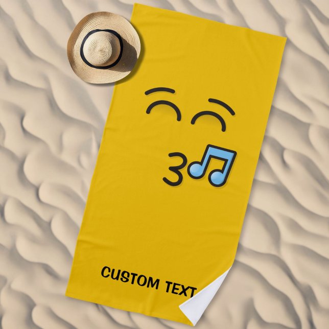 Pfiff mit lächelnden Augen Strandtuch (Von Creator hochgeladen)