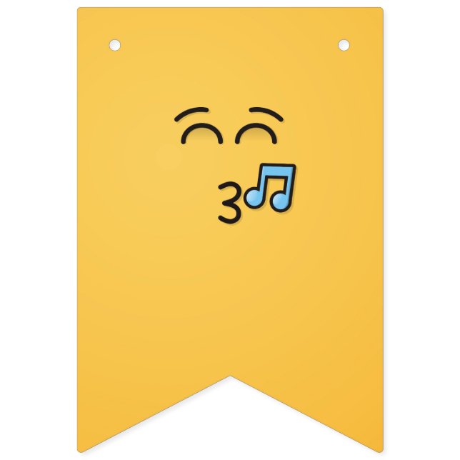 Pfiff mit lächelnden Augen Wimpelkette (Erste Fahne)