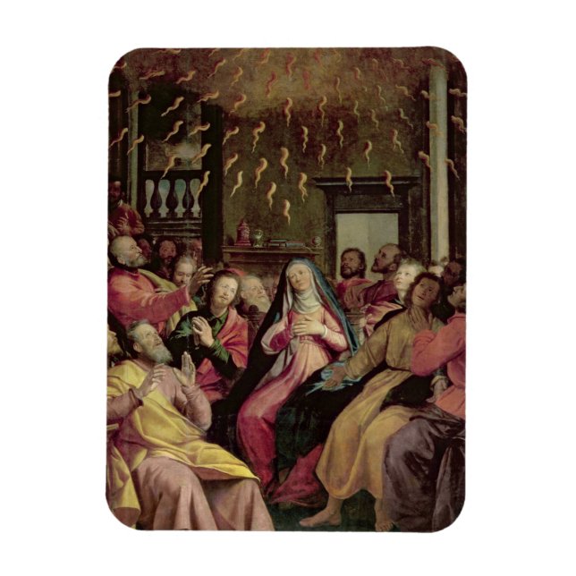 Pfingsten, c.1598 (Öl auf Tafel) Magnet (Vertikal)