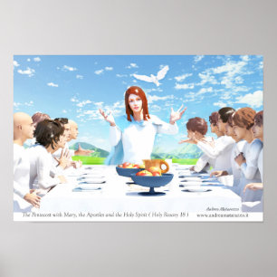 Pfingsten - Maria, Apostel und der Heilige Geist Poster