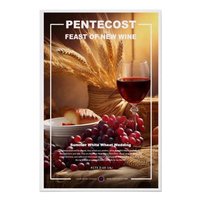 Pfingsten - Neuer Wein Poster (Vorderseite)