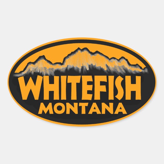 Pfingstfisch Montana Orange Aufkleber (Vorderseite)