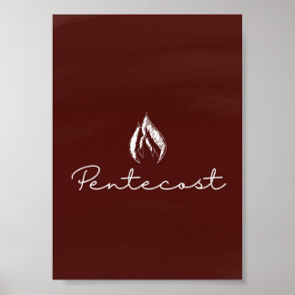 Pfingstkarte Druck Poster