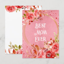 Pfingstrose Beste-Mama-aller-Zeiten Blumenrahmen