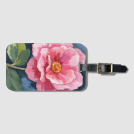 Pfingstrose-Blumen-Wasserfarbe-Floral Gepäckanhänger