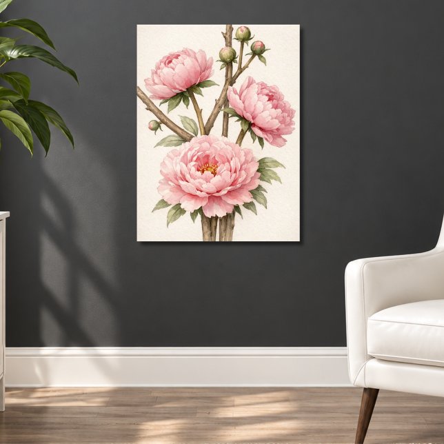 Pfingstrose Botanisch Poster (Von Creator hochgeladen)