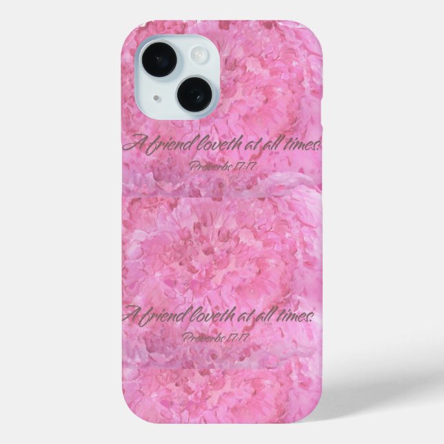 Pfingstrose - Ein Freund liebt - iPhone / iPad-Hül Case-Mate iPhone Hülle (Rückseite)