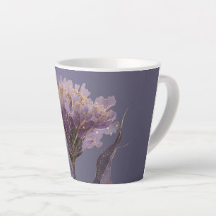 Pfingstrose inspirierte florale goldene Akzente Milchtasse