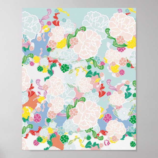 Pfingstrose pink poster (Vorne)