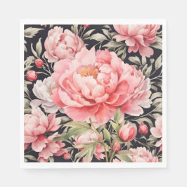 Pfingstrose Pink Serviette