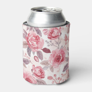 Pfingstrose Rosen-Wasserfarben-Blumengarten Dosenkühler