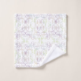 Pfingstrose, weiß waschlappen