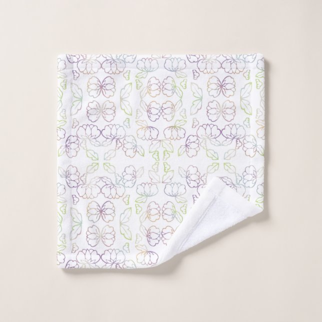 Pfingstrose, weiß waschlappen (Waschlappen)