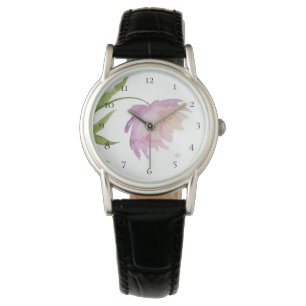 *~* Pfingstrosen-Aquarell-Rosa-Lavendel-populäres Armbanduhr