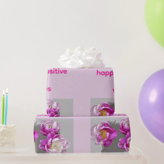 Pfingstrosen-Blumen-Tasse Geschenkpapier