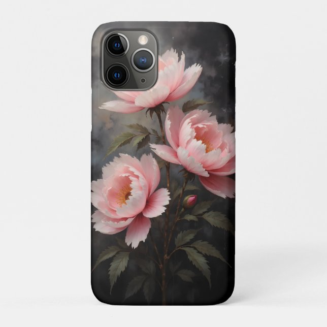 Pfingstrosen-Blumenkunstwerk Case-Mate iPhone Hülle (Rückseite)
