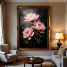 Pfingstrosen-Blumenkunstwerk