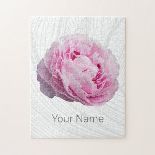 Pfingstrosen-Blüten-Rose für Blumen- und Gartenlie Puzzle