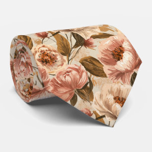Pfingstrosen-Druck Geschäftsmann Grünzeug Hochzeit Krawatte