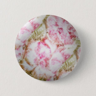 Pfingstrosen Glück Button