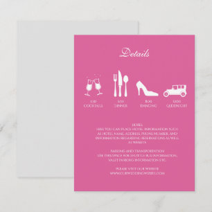 Pfingstrosen-Hochzeit DETAILS Einladung