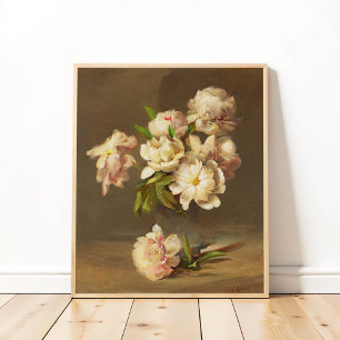 Pfingstrosen in einer Vase, Charles Ethan Porter Poster