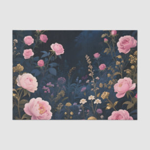 Pfingstrosen-Mitternachtsgarten-Blüte Seidenpapier