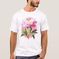 Pfingstrosen-Punkt-Mosaik-Blumen Herren