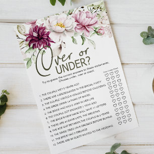 Pfingstrosen Rosa Blumen Über oder Unter Spiel Flyer