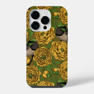 Pfingstrosen und Zaunkönige iPhone 14 Pro Hülle