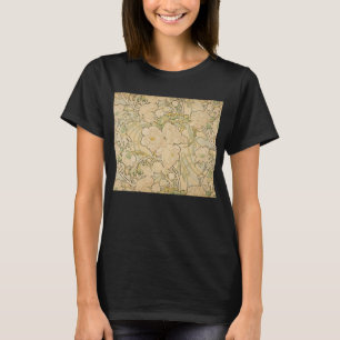 Pfingstrosen von Alphonse Mucha, Vintage Art Nouve T-Shirt