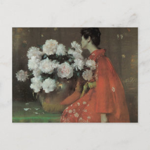 Pfingstrosen von William Merritt Chase, Vintage Fi Postkarte