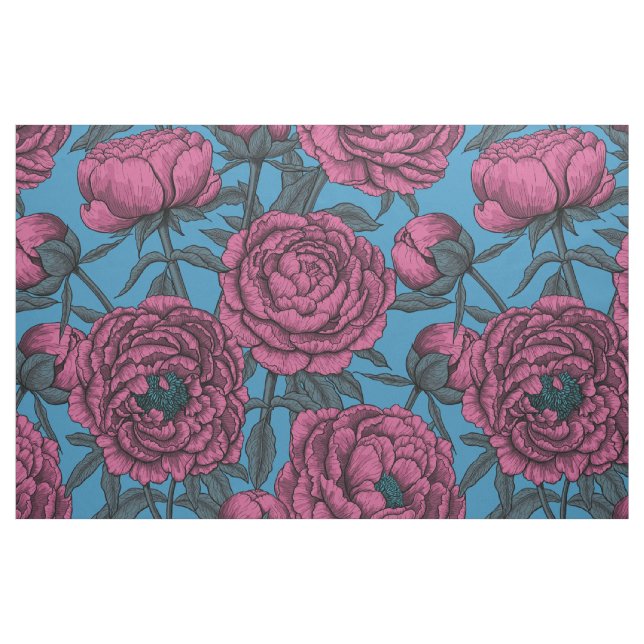Pfingstrosengarten Stoff (Fat Quarter (45,7 x 55,9 cm))