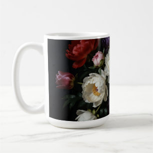 Pfingstrosenstrauß Barock Stillleben Kaffeetasse
