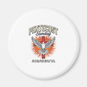 Pfingstsonntag Taube Kreuz Vintage-Shirt Magnet