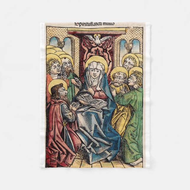 Pfingstszene nach Ostern Fleecedecke (Vorderseite)