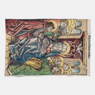 Pfingstszene nach Ostern Geschirrtuch