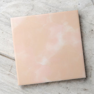 Pfirsich-Aquarell Elegant Abstrakt Frühling & Somm Fliese