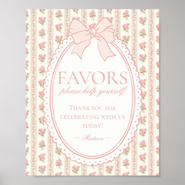 Pfirsich & Beige Vintage Fancy Florale Dekoration  (Vorne)