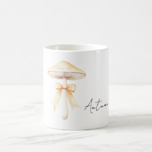 Pfirsich-Bogen-Cream-Mushroom Kaffeetasse