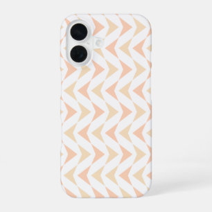 Pfirsich-Chevron-Geometrisches-Muster-iPhone-16-Hü iPhone 16 Hülle