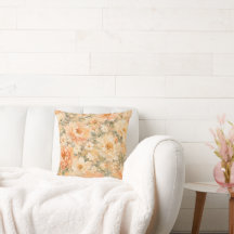 Pfirsich-Creme Romantische Blüten-Homedekoration